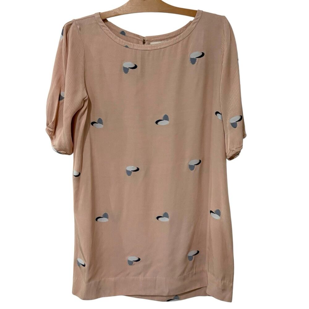 Caballero | Dress Above Knee Short Sleeve Casual Hearts- Size Large
